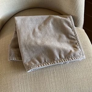 Pottery Barn Velvet pillow cover in gray 20 x 20. Insert not included.